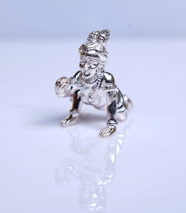 Bal Krishna Pure Silver Idol