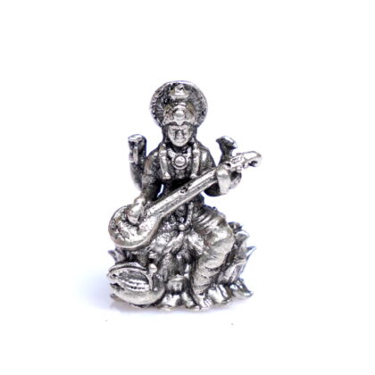 Pure Silver Maa Saraswati Idol