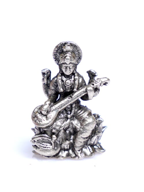 Pure Silver Maa Saraswati Idol