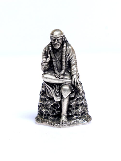Pure Silver Sai Baba Antique Idol