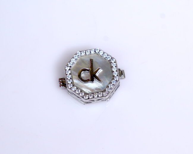 Pure Silver CK Shirt Button