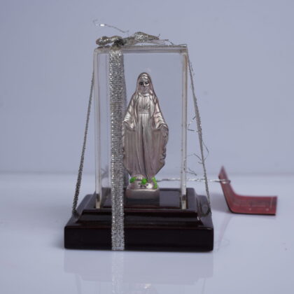 Silver Mother Mary idol box