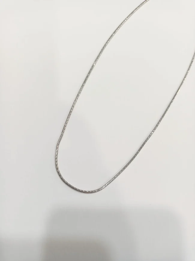 Silver Snake Design Chain