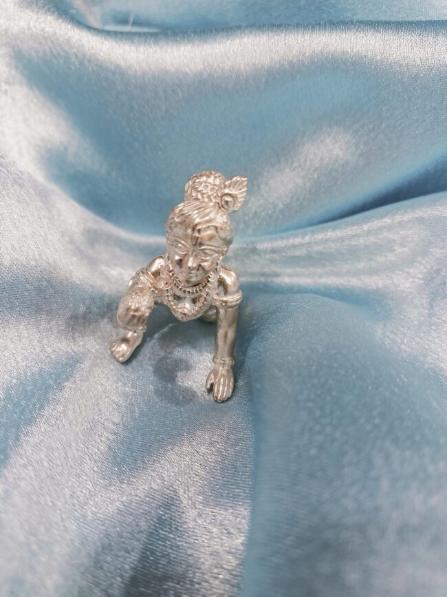 Bal Krishna Pure Silver Idol - Image 2
