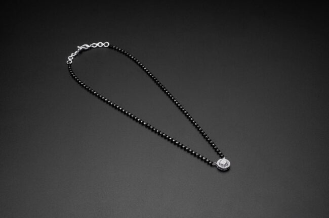 Pure Silver Kiara Advani Solitaire Mangalsutra