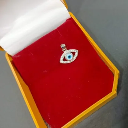 Pure Silver Evil Eye (Full Stone ) pendant