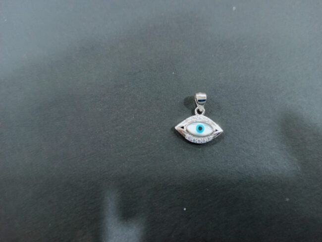 Pure Silver Evil Eye cute Pendant - Image 2