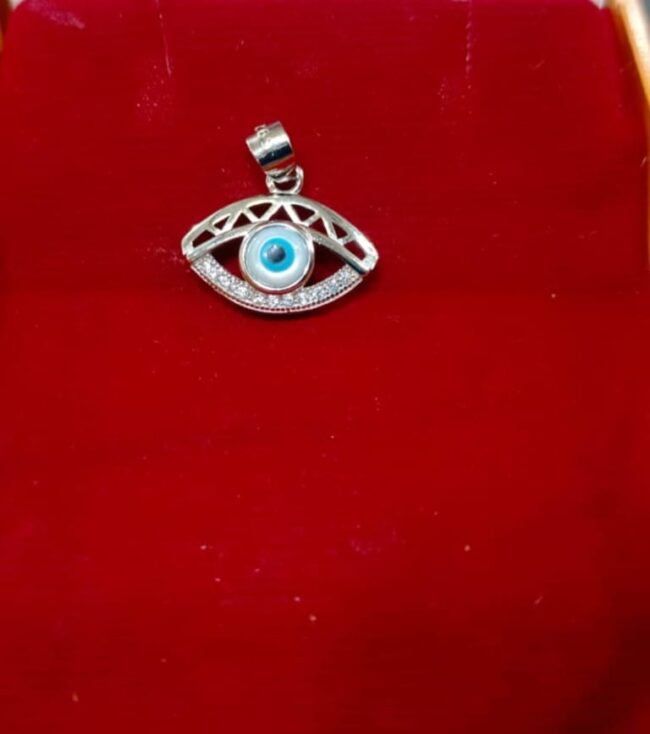 Pure Silver Evil Eye nazariya pendant - Image 3