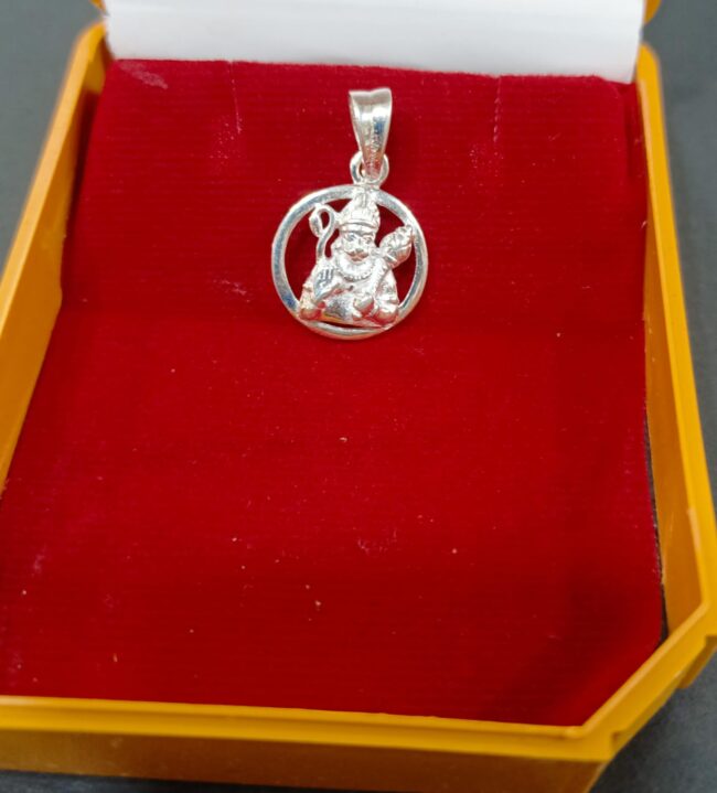 Silver Hanuman Pendant - Image 2