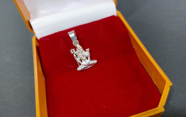 92.5 pure Silver Mahadev Pendant