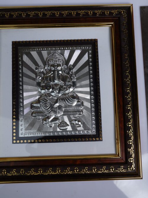 Silver Ganpati Frame