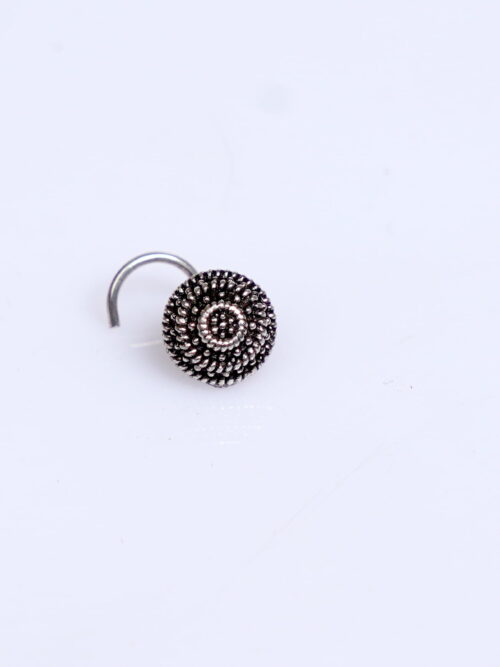 Pure Silver Domb Shape Wired nosepin