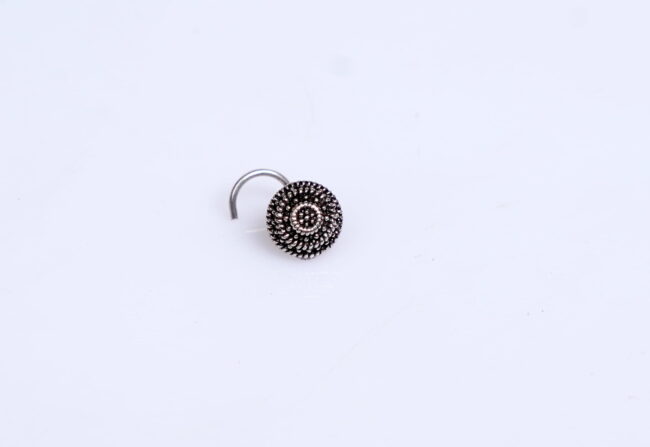 Pure Silver Domb Shape Wired nosepin