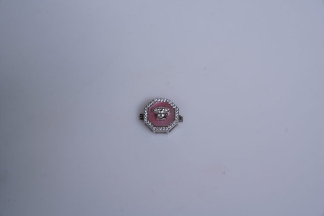 Silver Lion Button