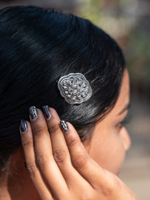 Silver Hair Clip