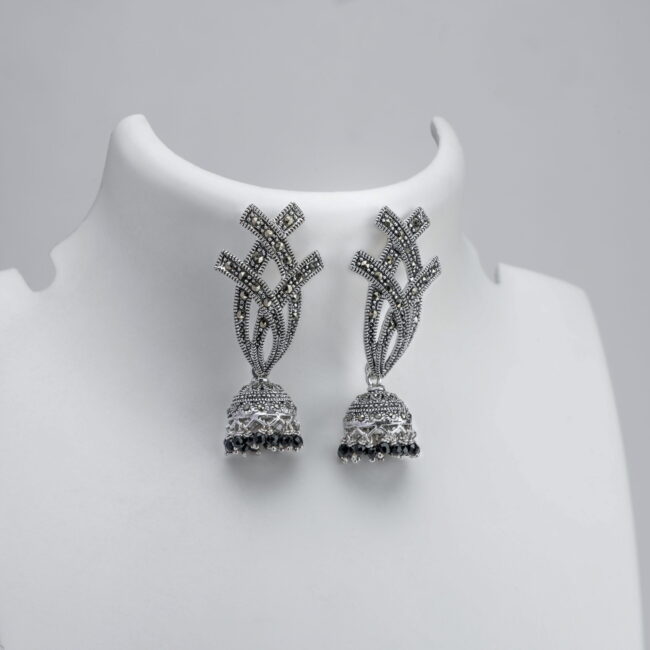 Silver Beautiful Jumka