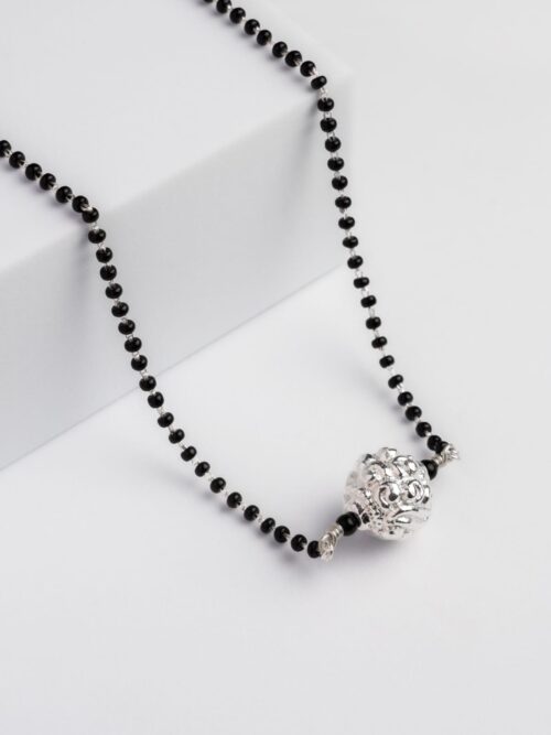 Silver Design Bead Mangalsutra