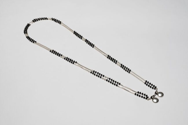 Silver Double Line Mangalsutra - Image 2