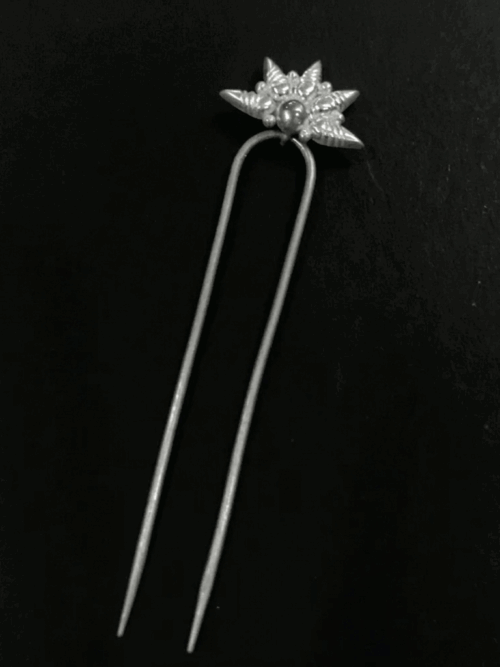 92.5 Silver Flower Hair Juda pin