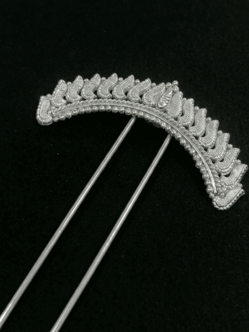 92.5 pure silver Chandrama Design Hair juda clip