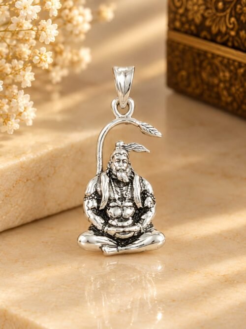 Pure Silver Lord Hanuman Pendant