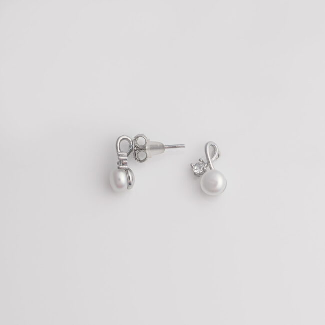 Pure Silver Cherry Designed Pearl Set - Image 4
