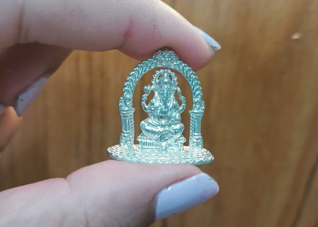 Silver Small Ganesh Idol