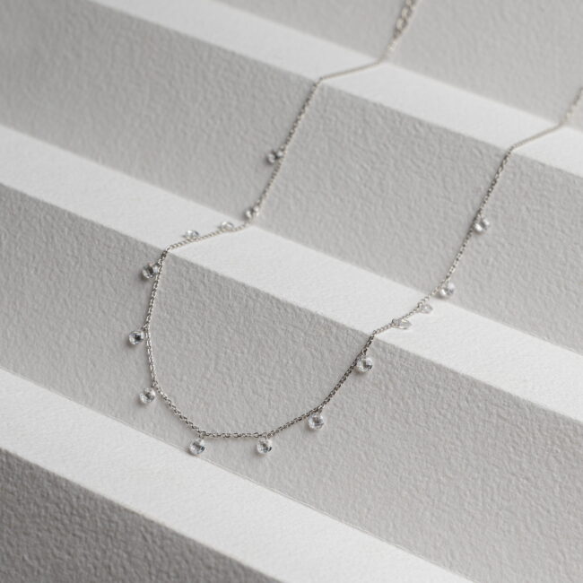 Pure Silver Queen Ad Necklace