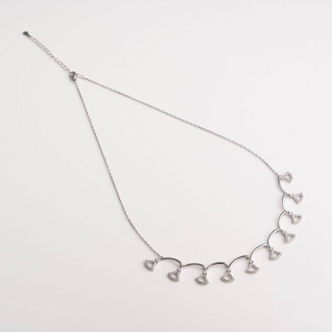 Pure Silver Geometrical Nacklace - Image 3