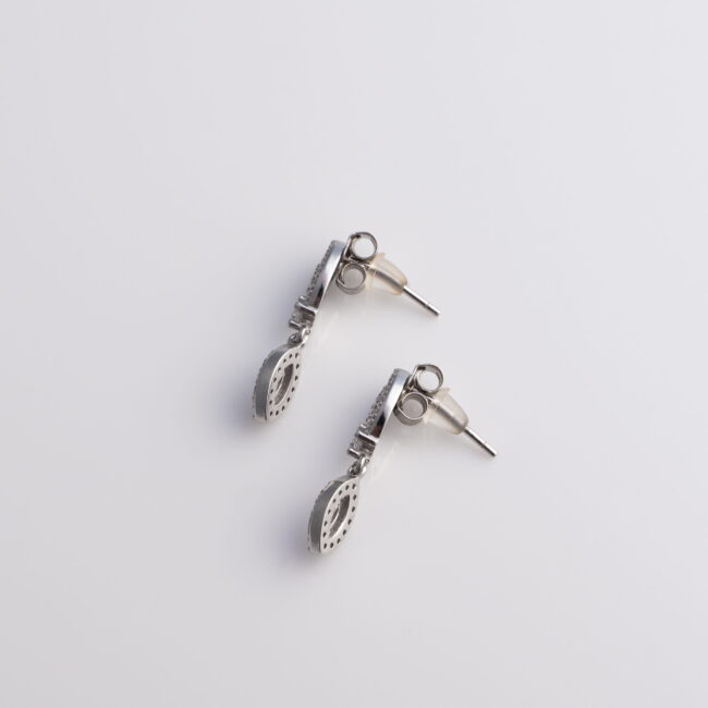 Pure Silver Flower Petal Necklace - Image 4