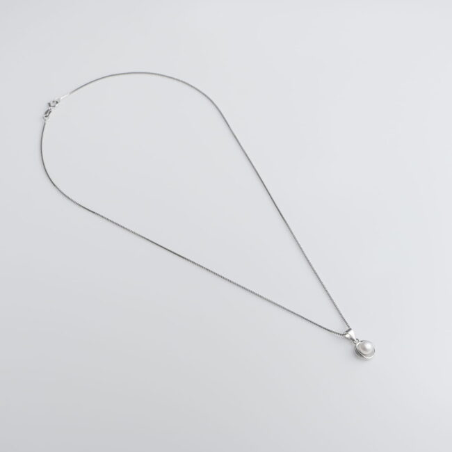Pure Silver Designer Silver Pearl Set - Image 3