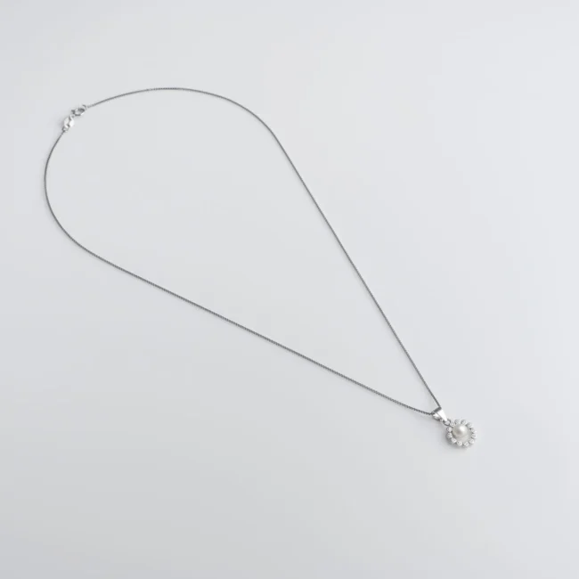 Pure Silver Elegant Diva Pearl Set - Image 4
