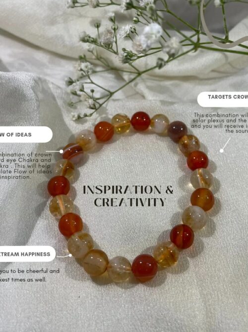Inspiration & Creativity Healing Crystal Bracelet