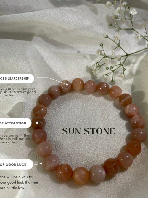 Sun Stone Healing Crystal Bracelet