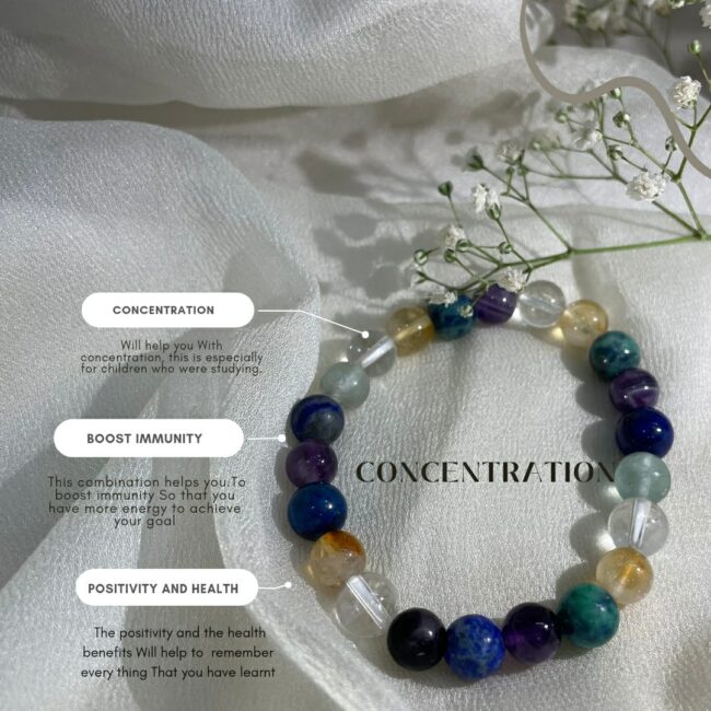 Concentration Healing Crystal Bracelet