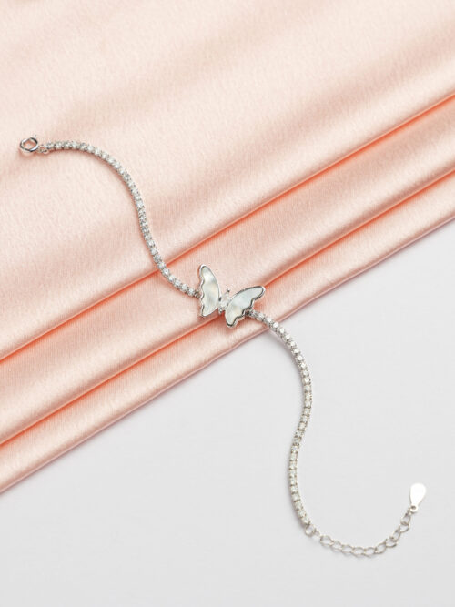 Pure Silver Butterfly Bracelet