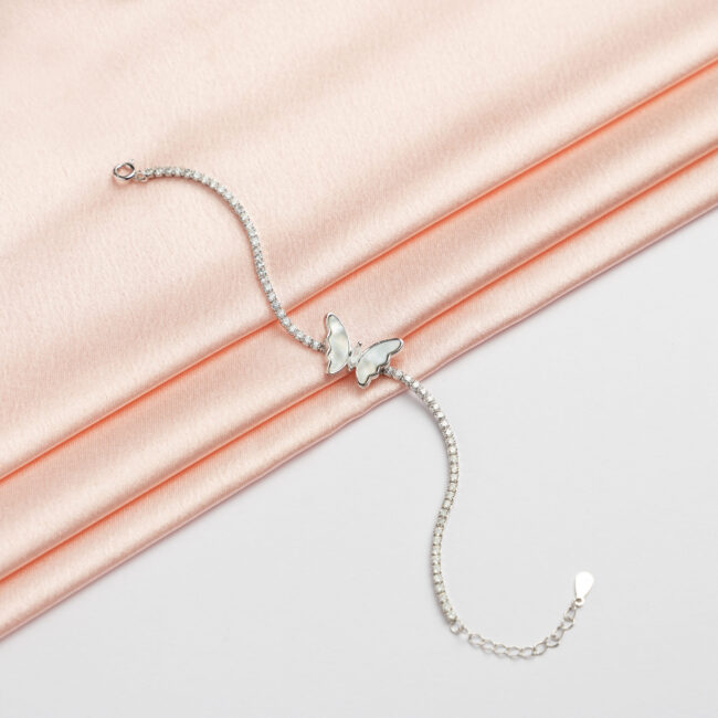 Pure Silver Butterfly Bracelet