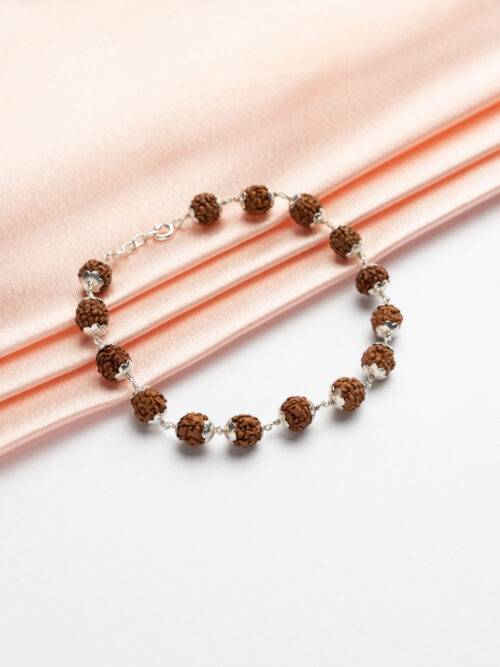 Pure Silver Rudraksha Bracelet