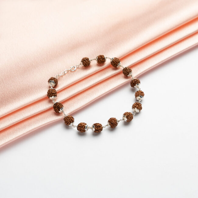 Pure Silver Rudraksha Bracelet