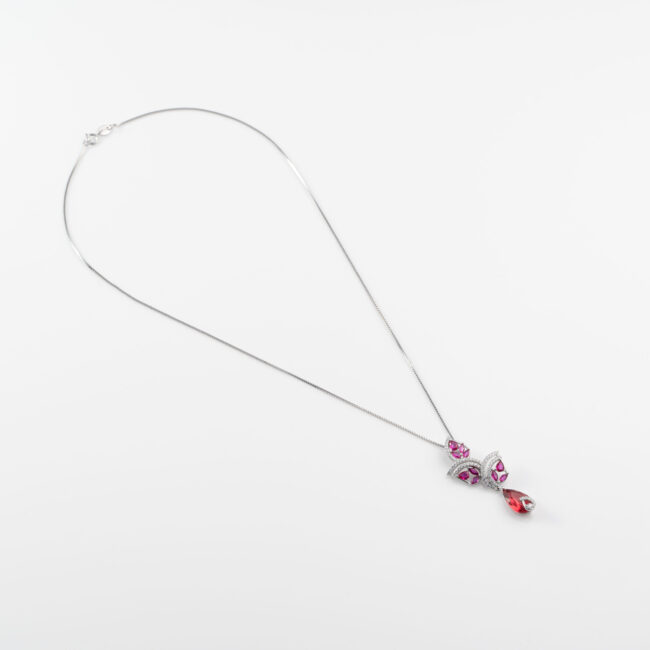 Pure Silver Ruby Elegant Silver Set - Image 3