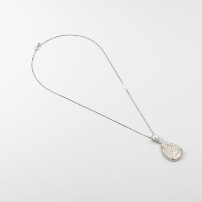 Pure Silver Mother of Pearl Set - Image 3