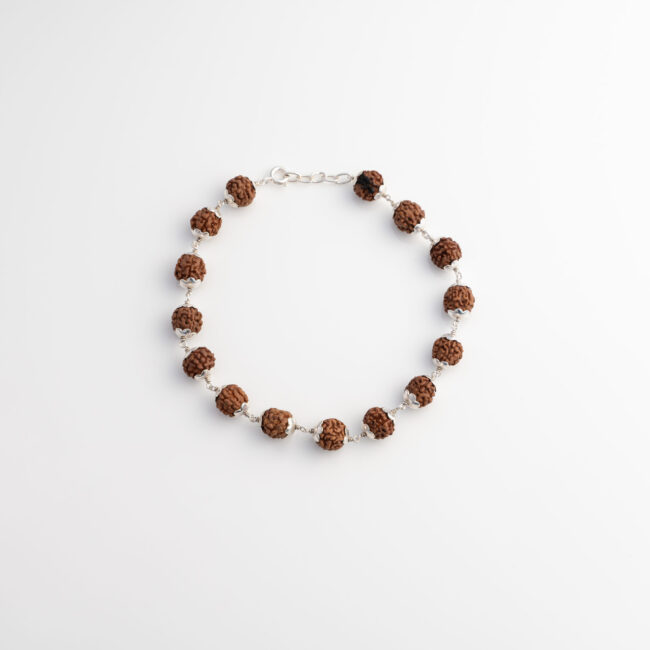 Pure Silver Rudraksha Bracelet - Image 2