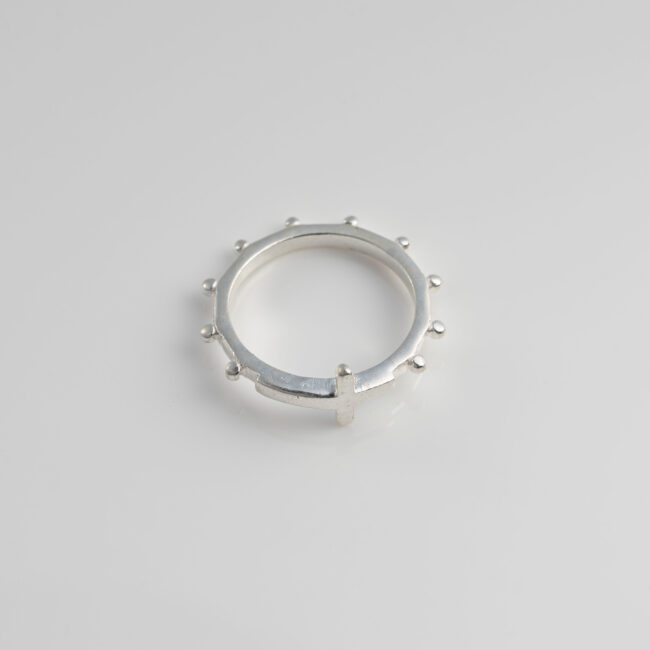 Pure Silver Rosary Ring - Image 3