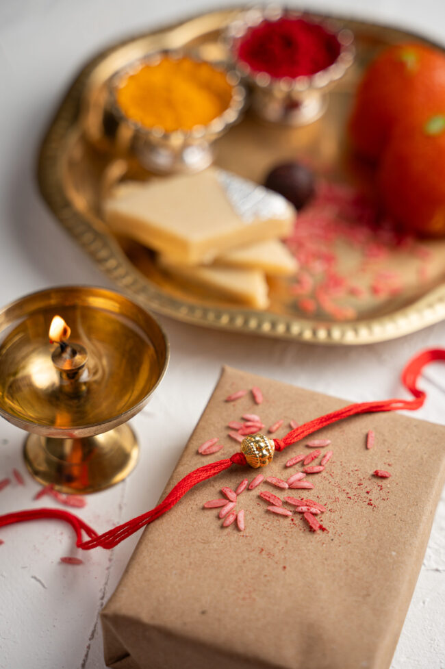 Silver Mohan Gund Rakhi