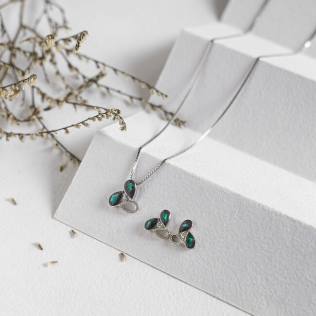 Pure Silver Enamel Designer  Collection Set