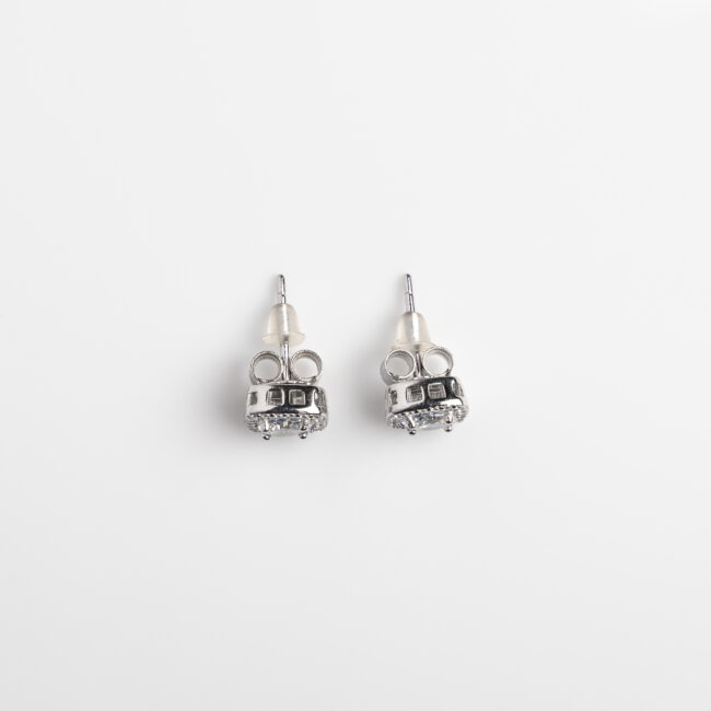Pure Silver Soliter Box Chain Pendant Earring Set - Image 4