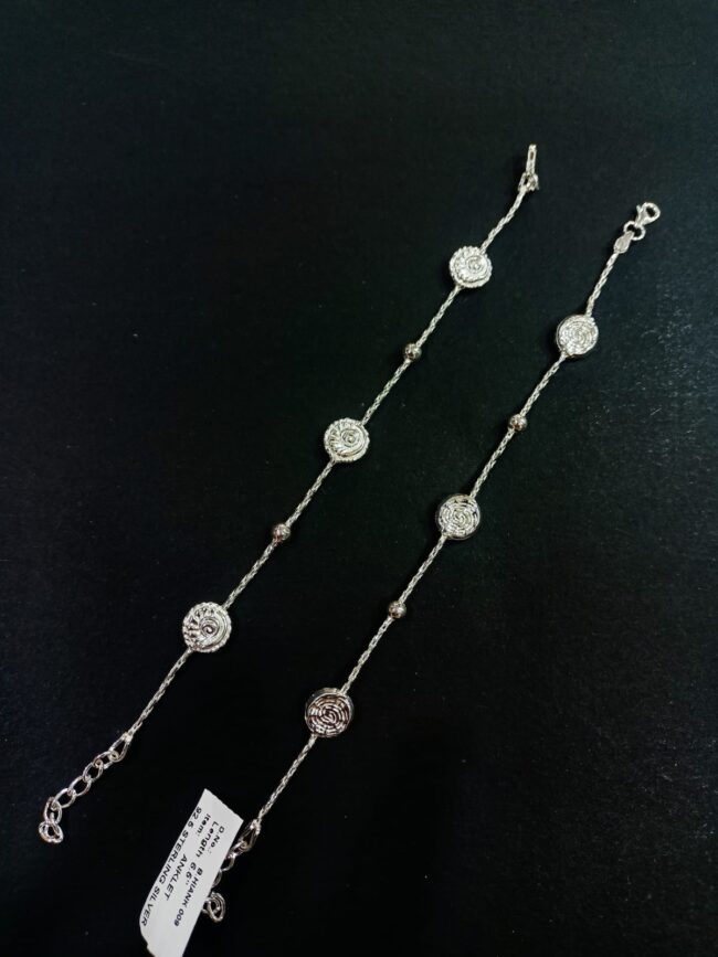 Pure Silver Designer Kids Payal - Image 3