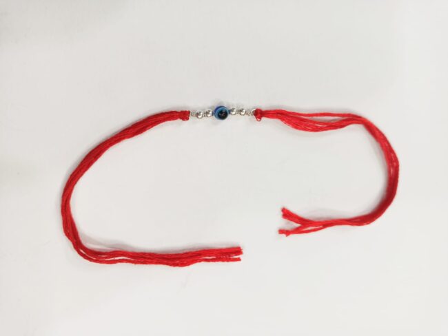 Pure Silver Evil Eye Rakhi - Image 2