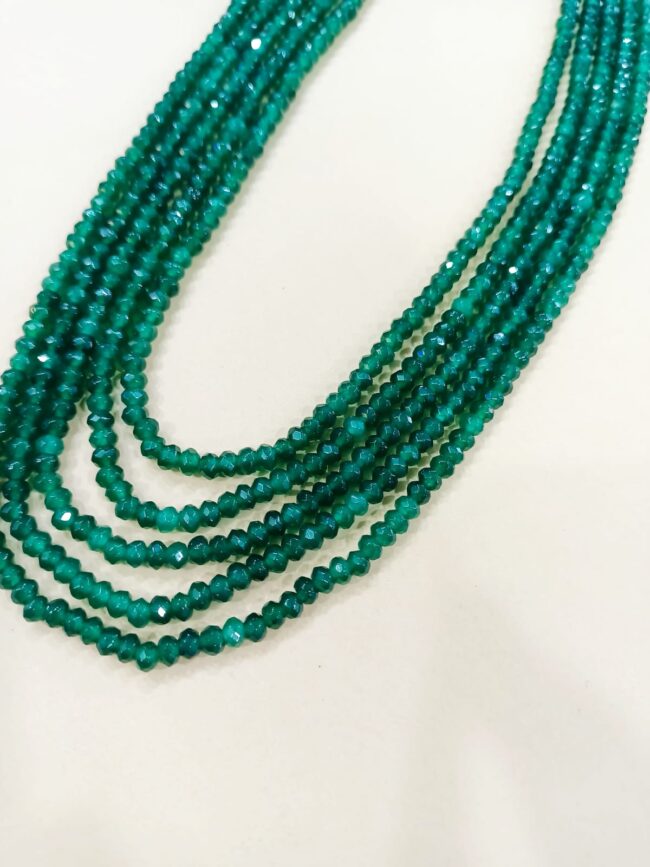 Original  Emerald crystal Necklace - Image 4