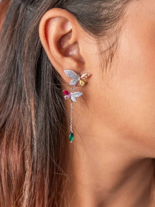 Pure Silver Silver Butterfly Earring